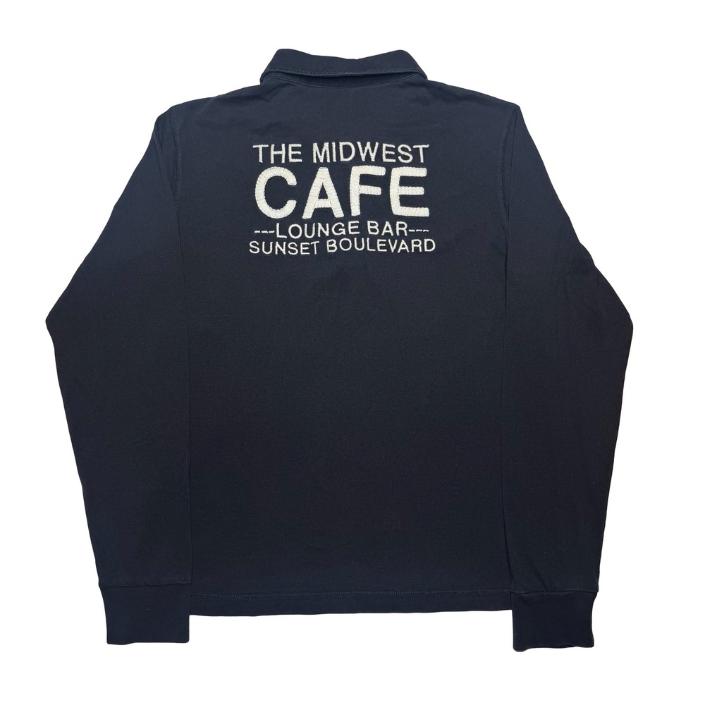 The Midwest Cafe Lounge Bar Sunset Boulevard California long sleeve polo shirt